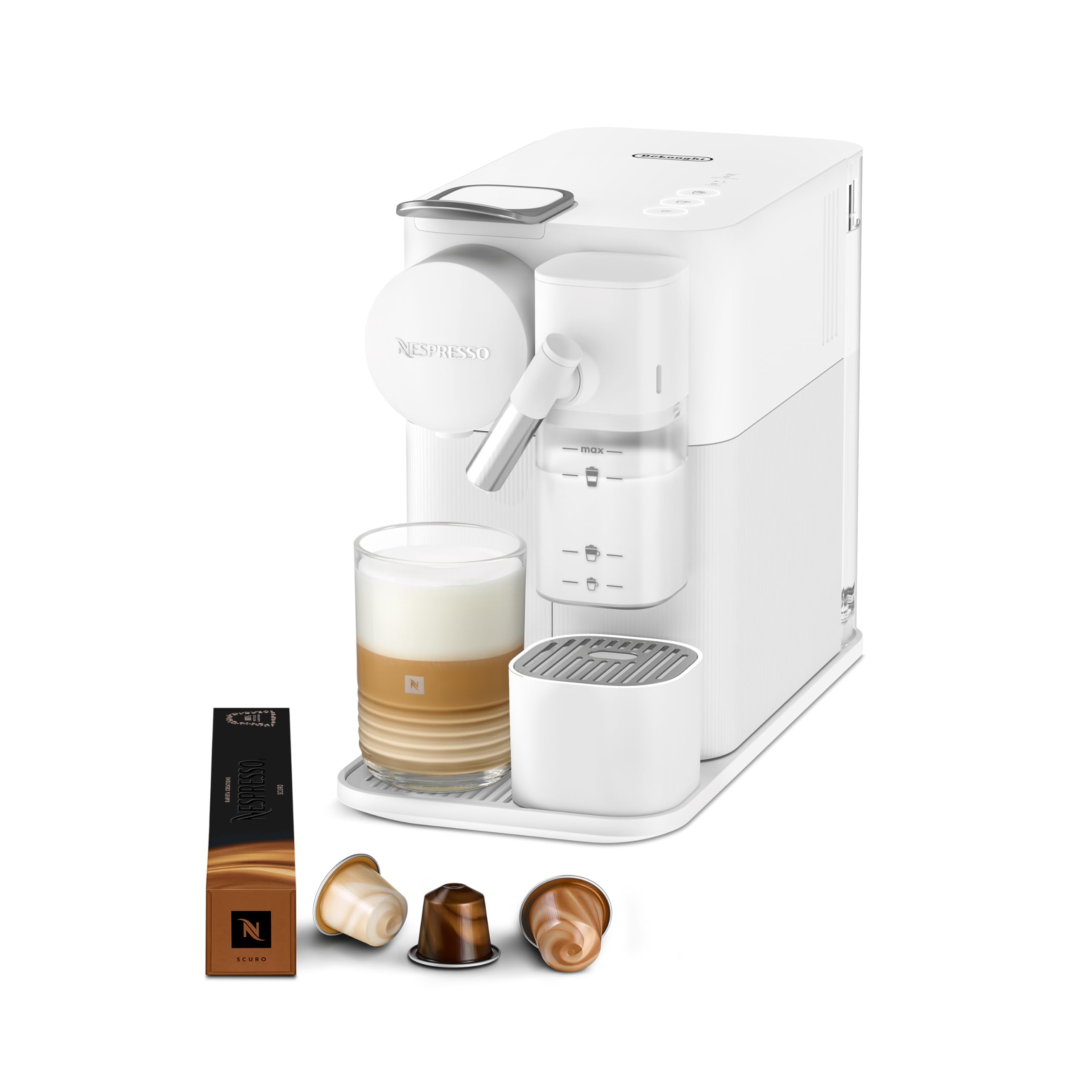 Kaffren - Lattissima One Kaffeemaschine Wiiss, 19 Bar + Willkommenskit, Wiiss