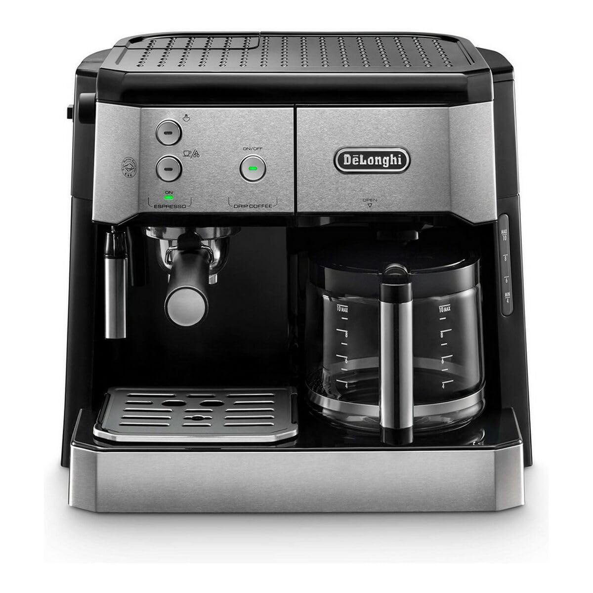 Kaffren - 2-in-1 Kaffeemaschine, Schwarz, Metallig
