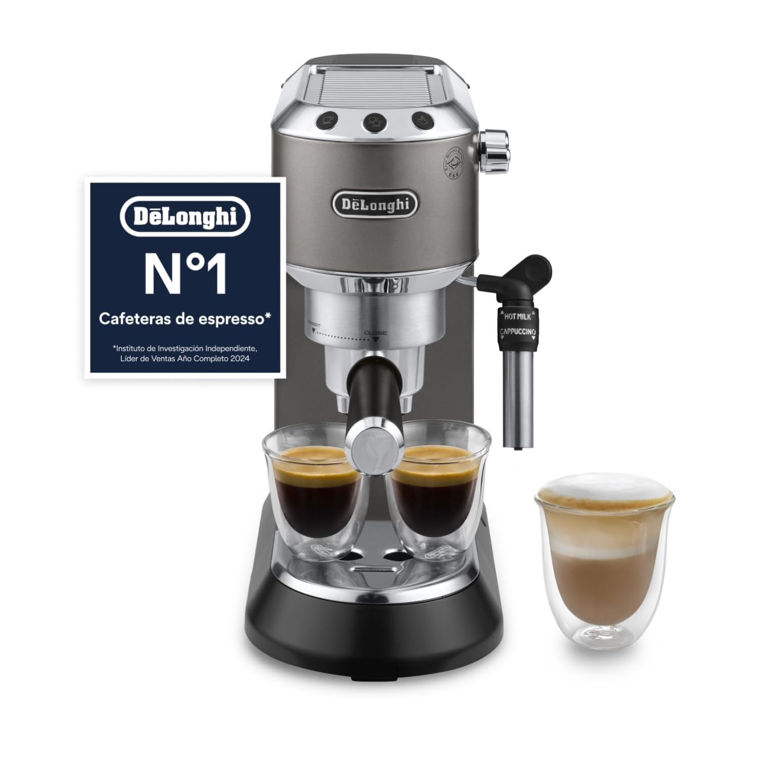 Kaffren - Dedica Style-Perfetto kompakti Espresso-Maschine, Titan