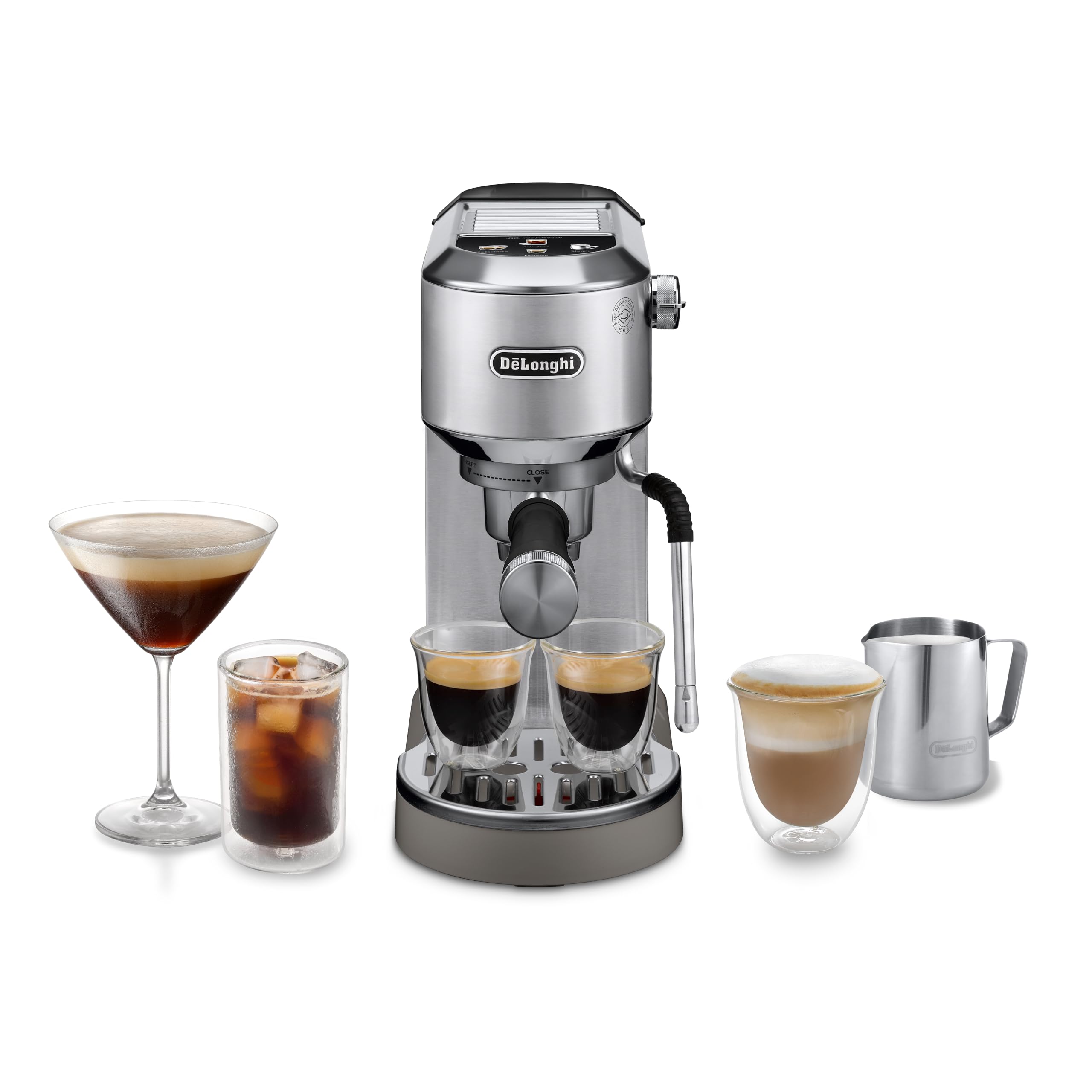 Kaffren - Dedica Duo Barista Kaffeemaschine mit Pomp, Espresso und Cold Brew, Metall